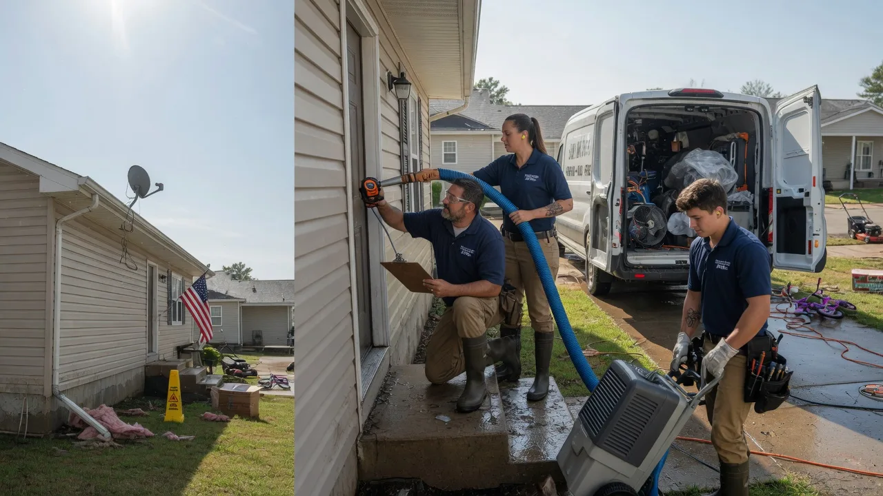Ceiling Water Damage Restoration in Poteau, OK near me
